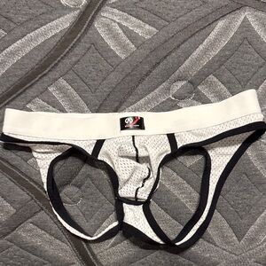White and Black Men's Underwear jockstrap